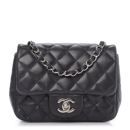 Chanel Lambskin Quilted Mini Square Flap Black 1 of 14