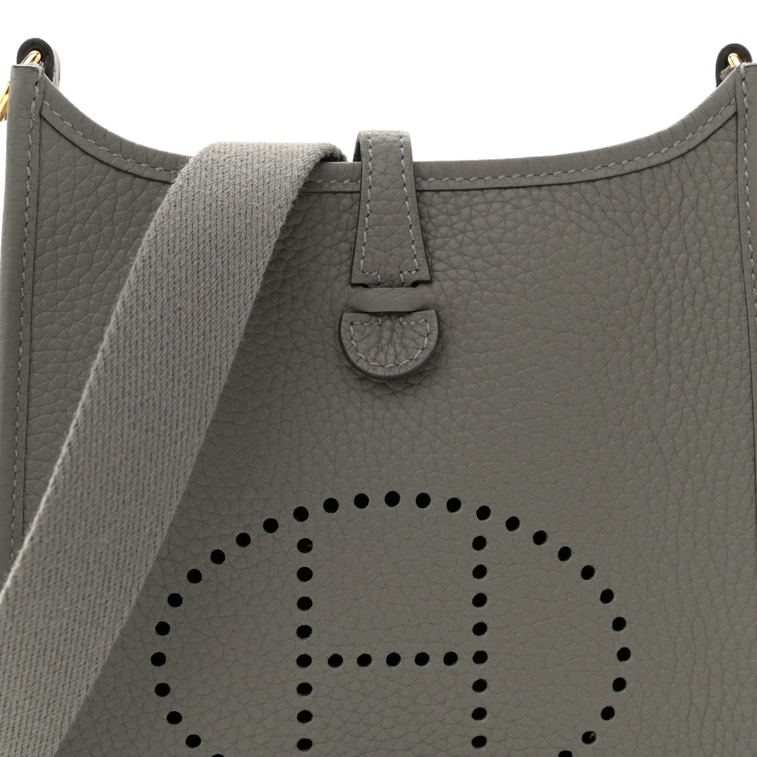 Hermes Taurillon Clemence Evelyne TPM Gris Meyer 8 of 11