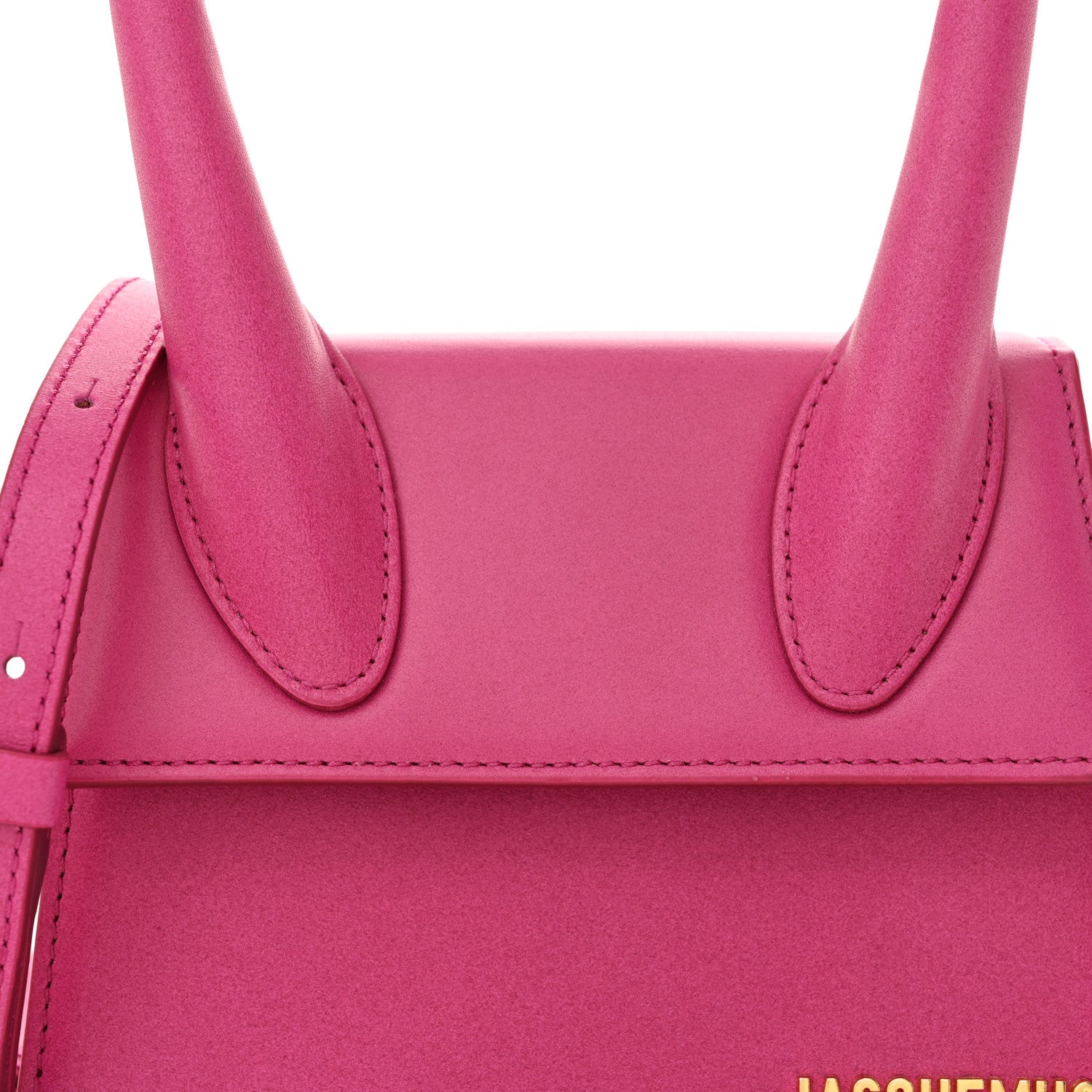 Jacquemus Calfskin Le Chiquito Moyen Dark Pink 8 of 10