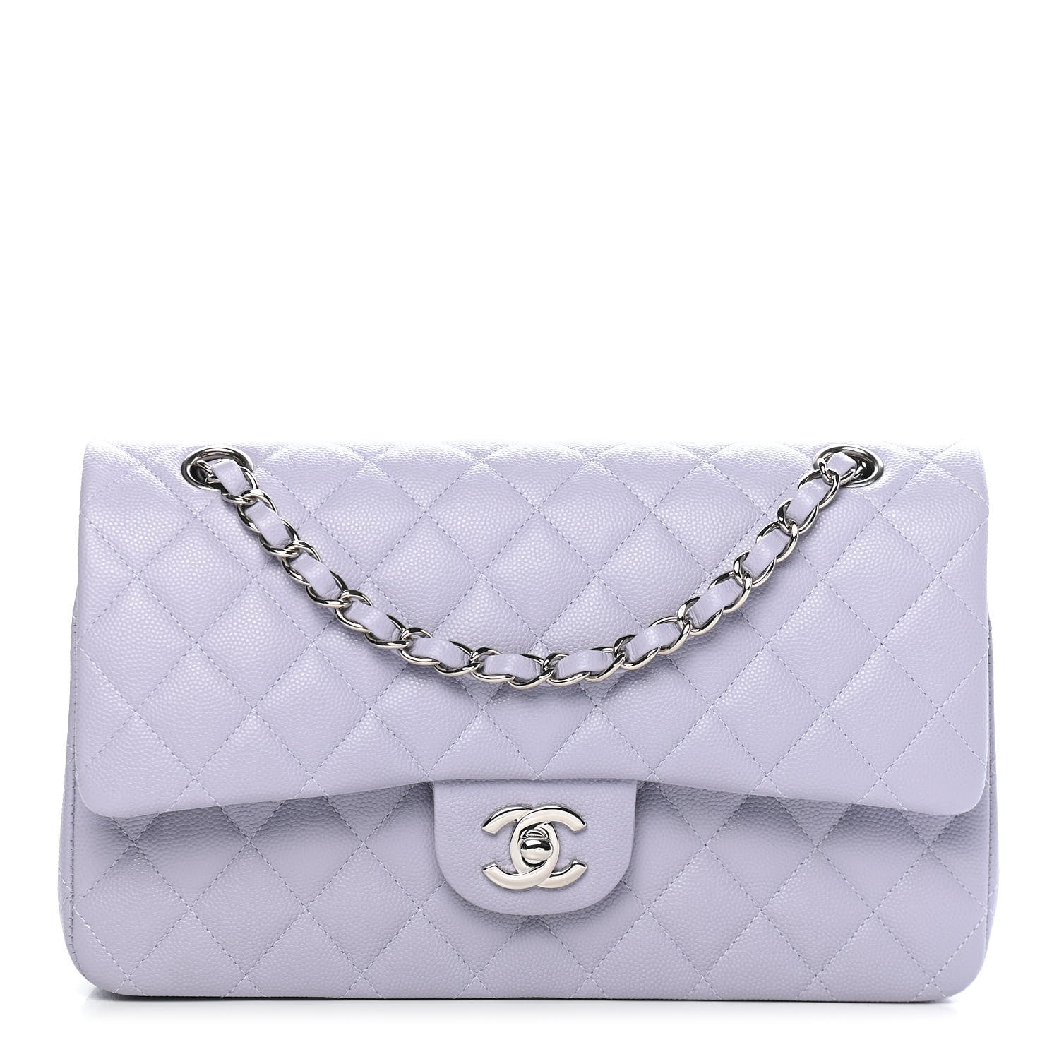 Chanel Caviar Quilted Medium Double Flap Light Purple 1 of 9