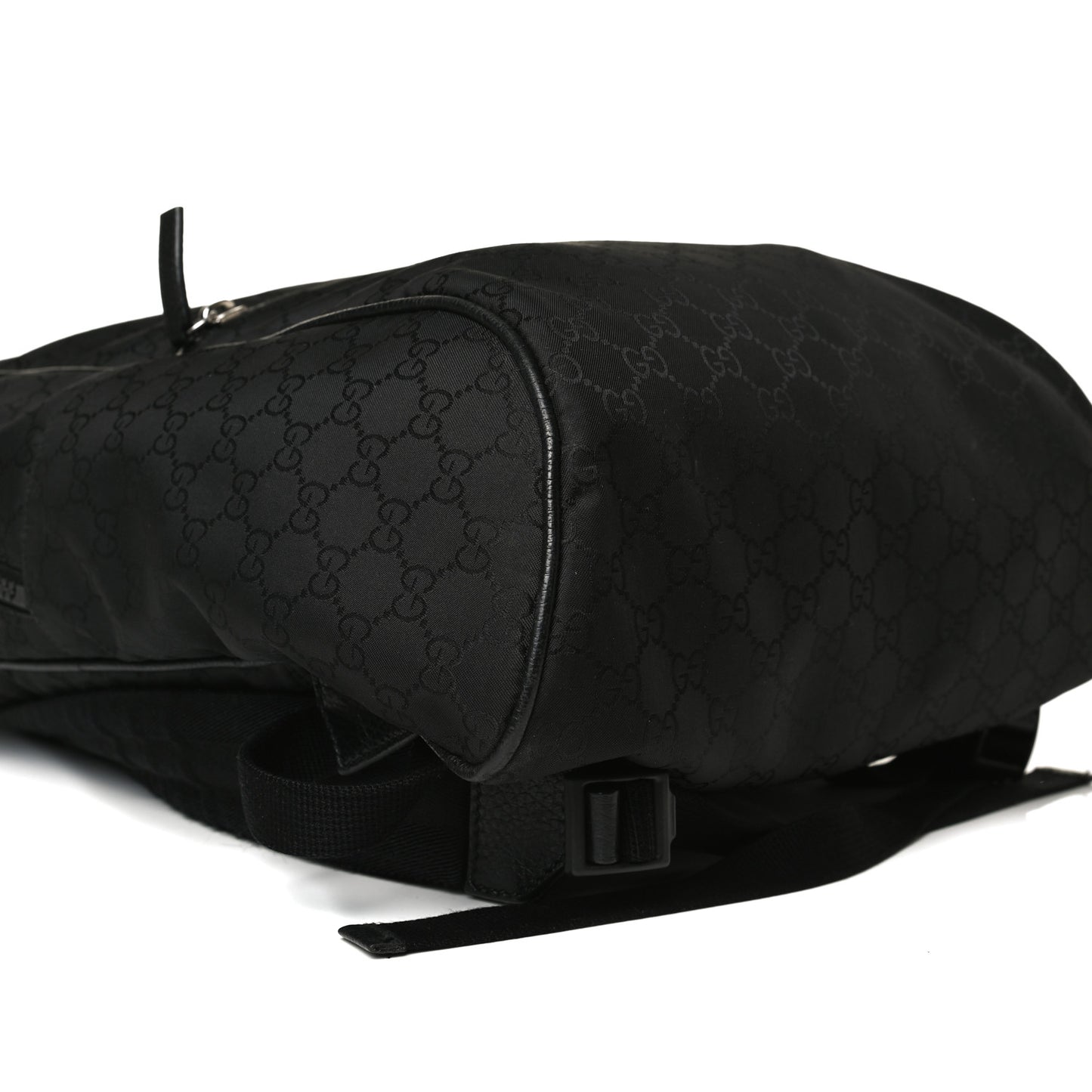Nylon Monogram Slim Backpack Black
