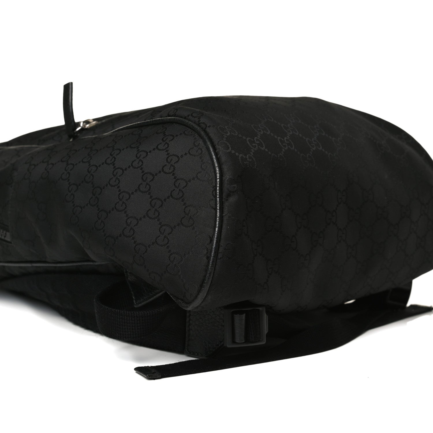 Gucci Nylon Monogram Slim Backpack Black 10 of 17