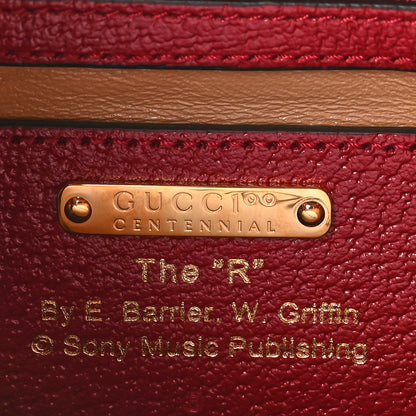 Gucci Canvas Calfskin 100 Centennial Music Small Jackie 1961 Hobo Ivory Red 8 of 9