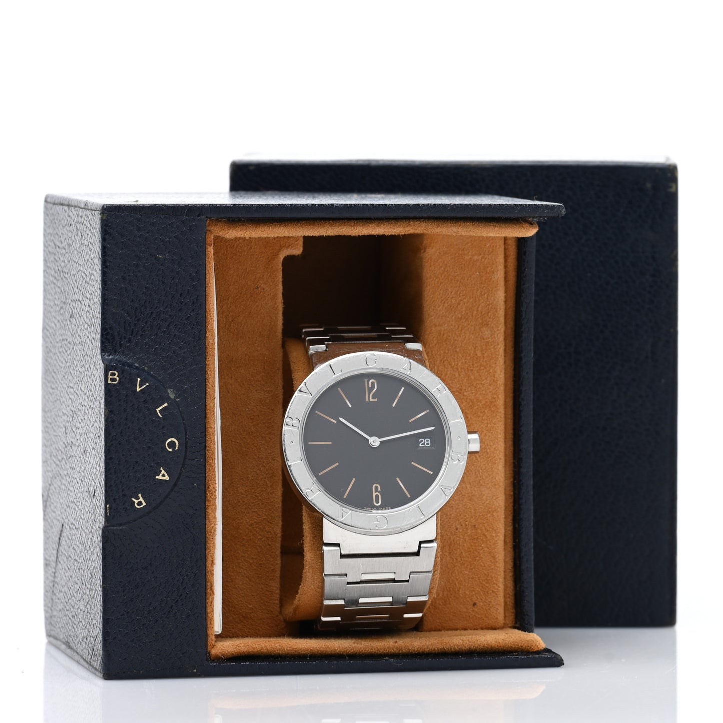 Stainless Steel 33mm Quartz Watch Black