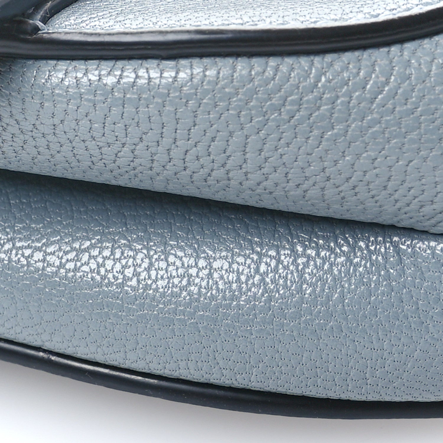 Christian Dior Goatskin Micro Saddle Bag Cloud Blue 9 of 10
