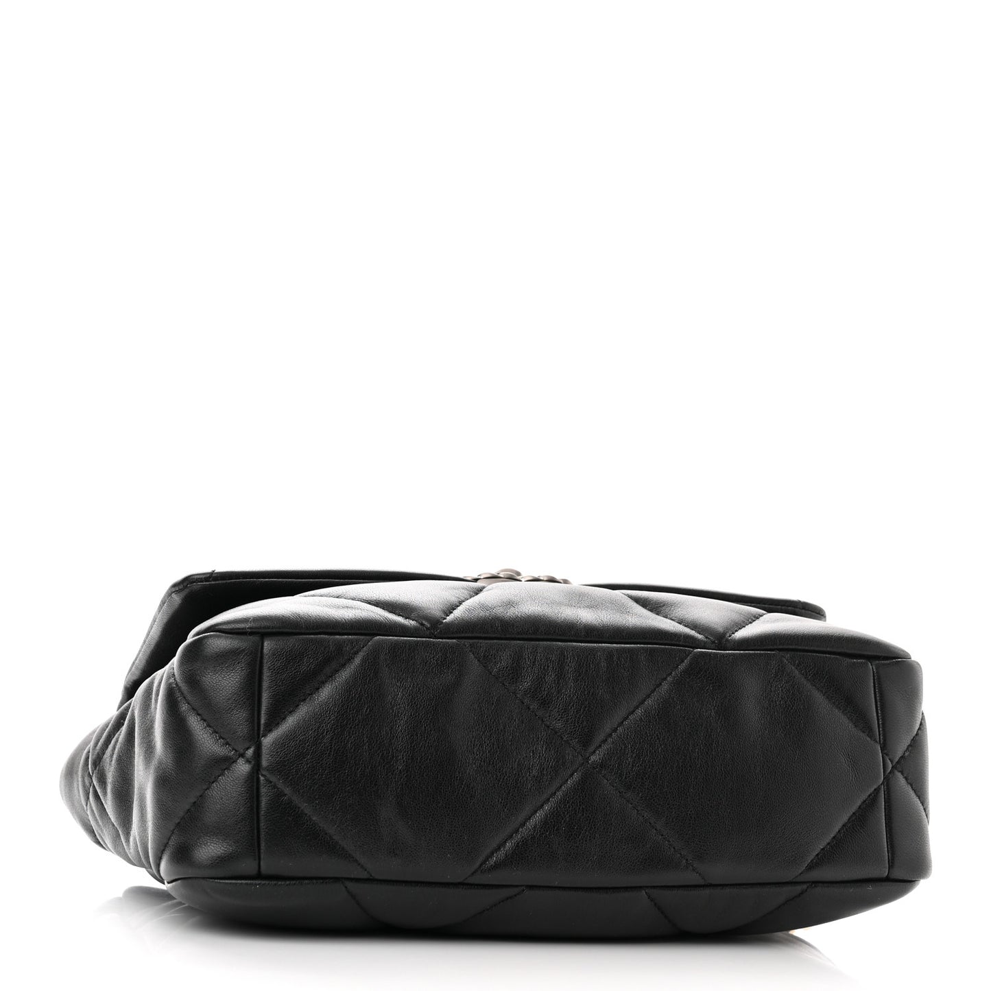 Lambskin Quilted Medium Chanel 19 Flap Black