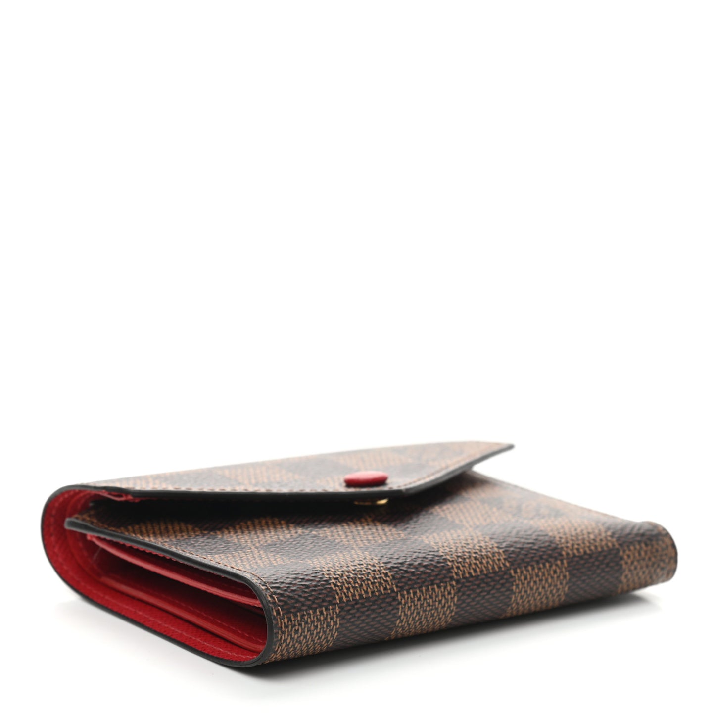 Damier Ebene Victorine Wallet Red
