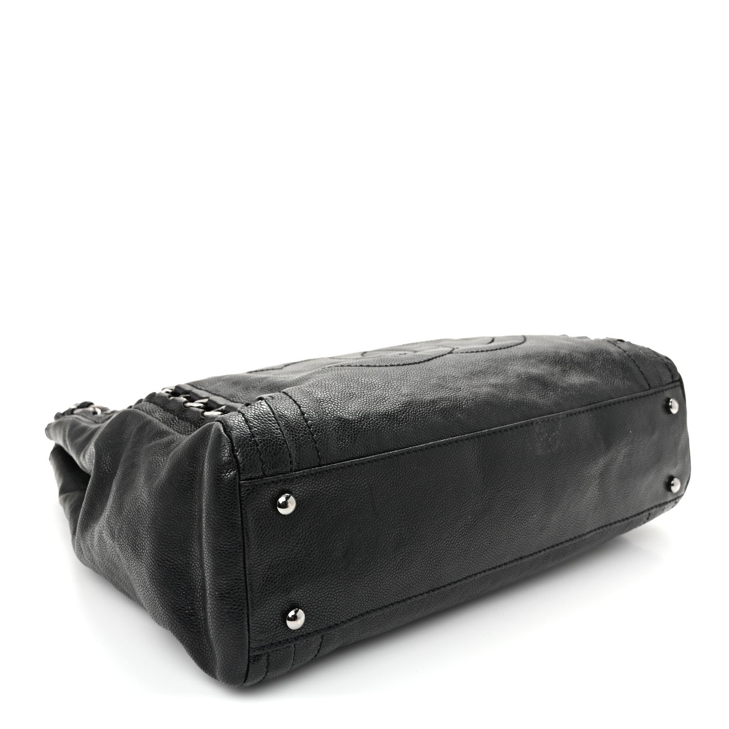 Chanel Glazed Caviar Modern Chain Tote Black 4 of 10