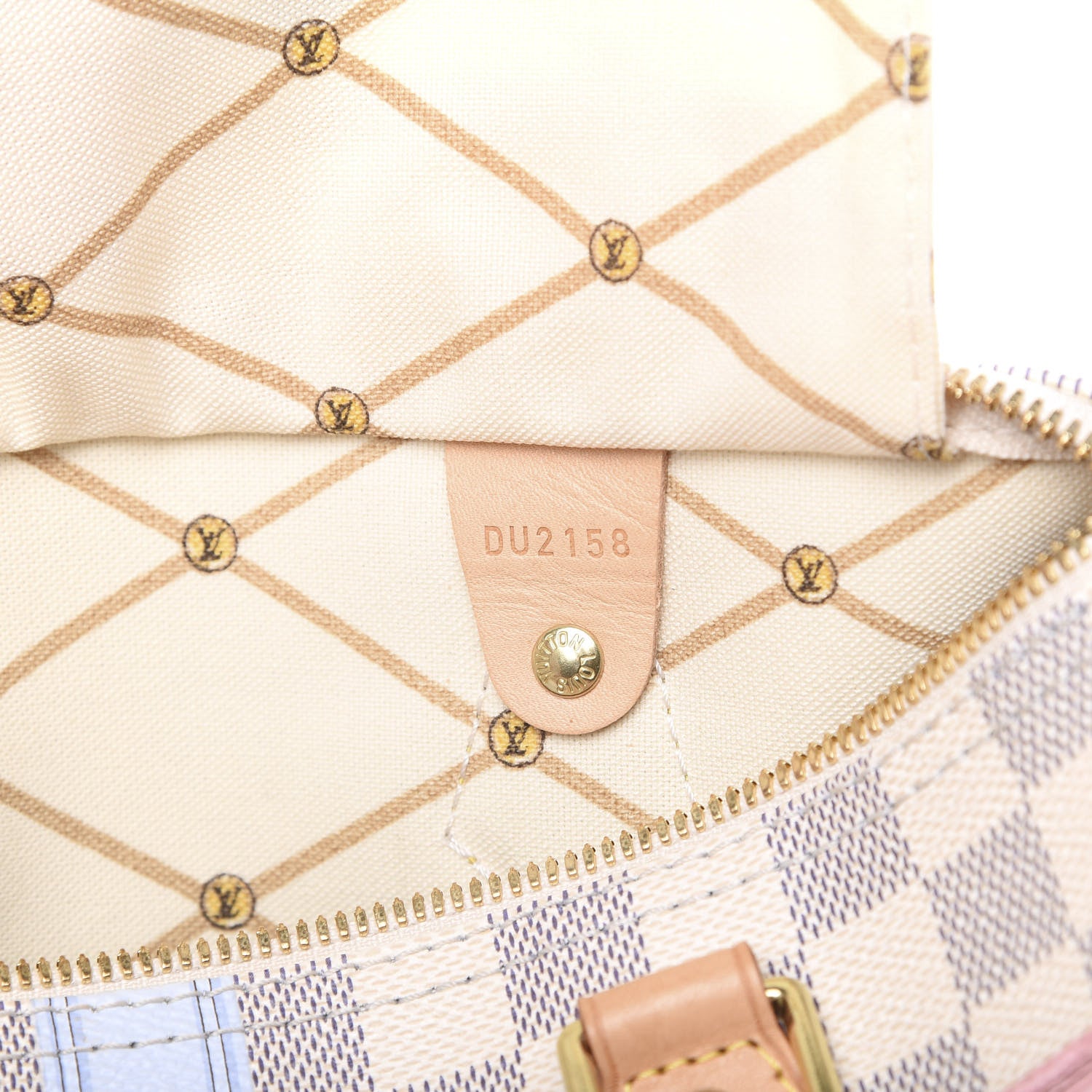Louis Vuitton Damier Azur Summer Trunks Speedy Bandouliere 30 6 of 14