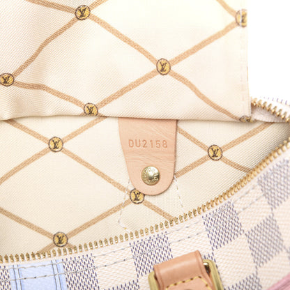 Louis Vuitton Damier Azur Summer Trunks Speedy Bandouliere 30 6 of 14