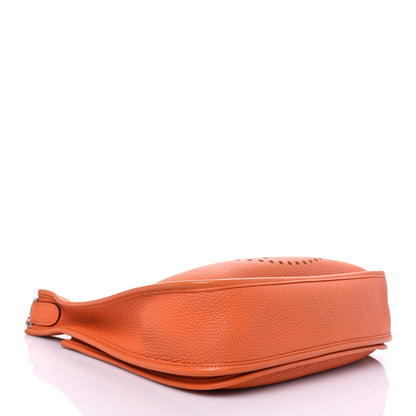 Hermes Taurillon Clemence Evelyne III PM Orange 4 of 12