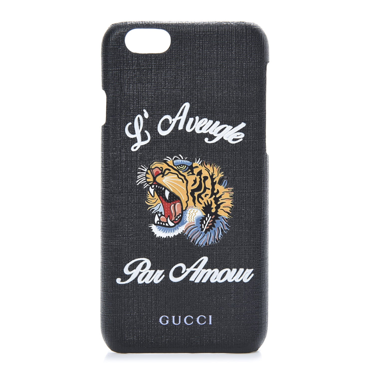 Gucci GG Supreme Monogram L'Aveugle Par Amour Print iPhone 7 Case Black 1 of 7