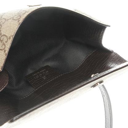 Gucci GG Plus Monogram Belt Pouch Dark Brown 5 of 7
