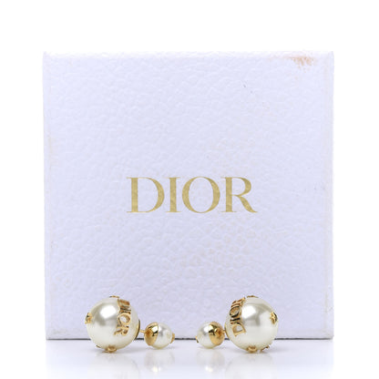 Christian Dior Pearl Mise En Dior Tribal Earrings Gold 5 of 5