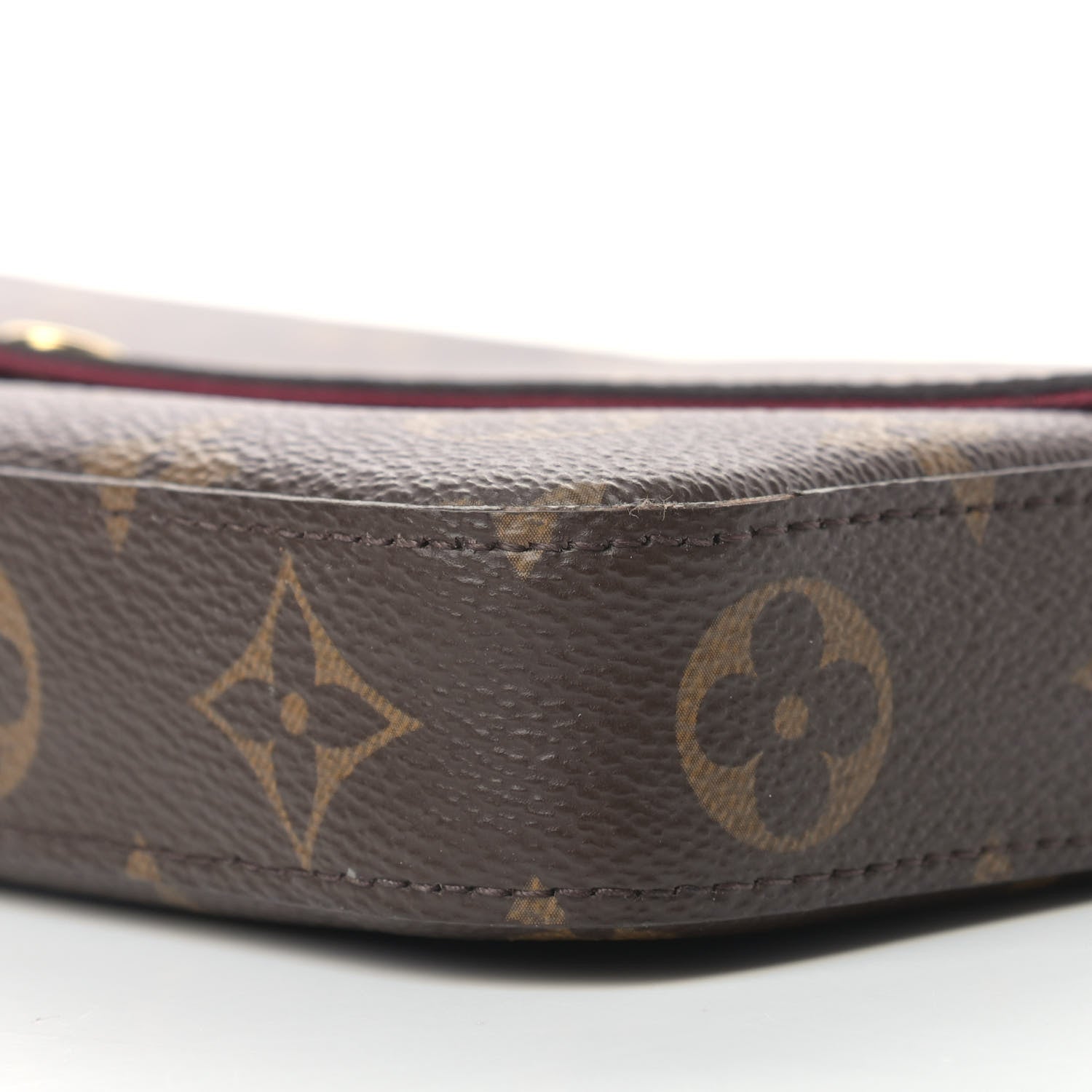 Louis Vuitton Monogram Pochette Felicie Chain Wallet Fuchsia 9 of 12