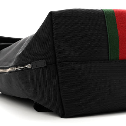 Gucci Techno Canvas Web Single Buckle Backpack Black 9 of 10