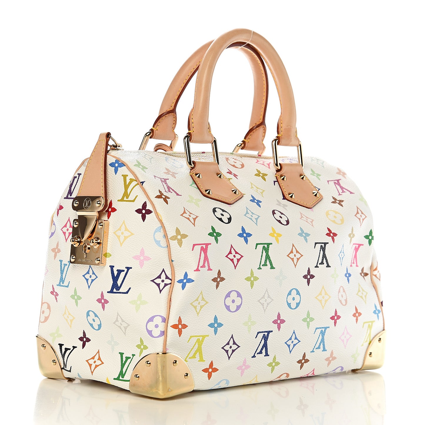 Monogram Multicolor Speedy 30 White