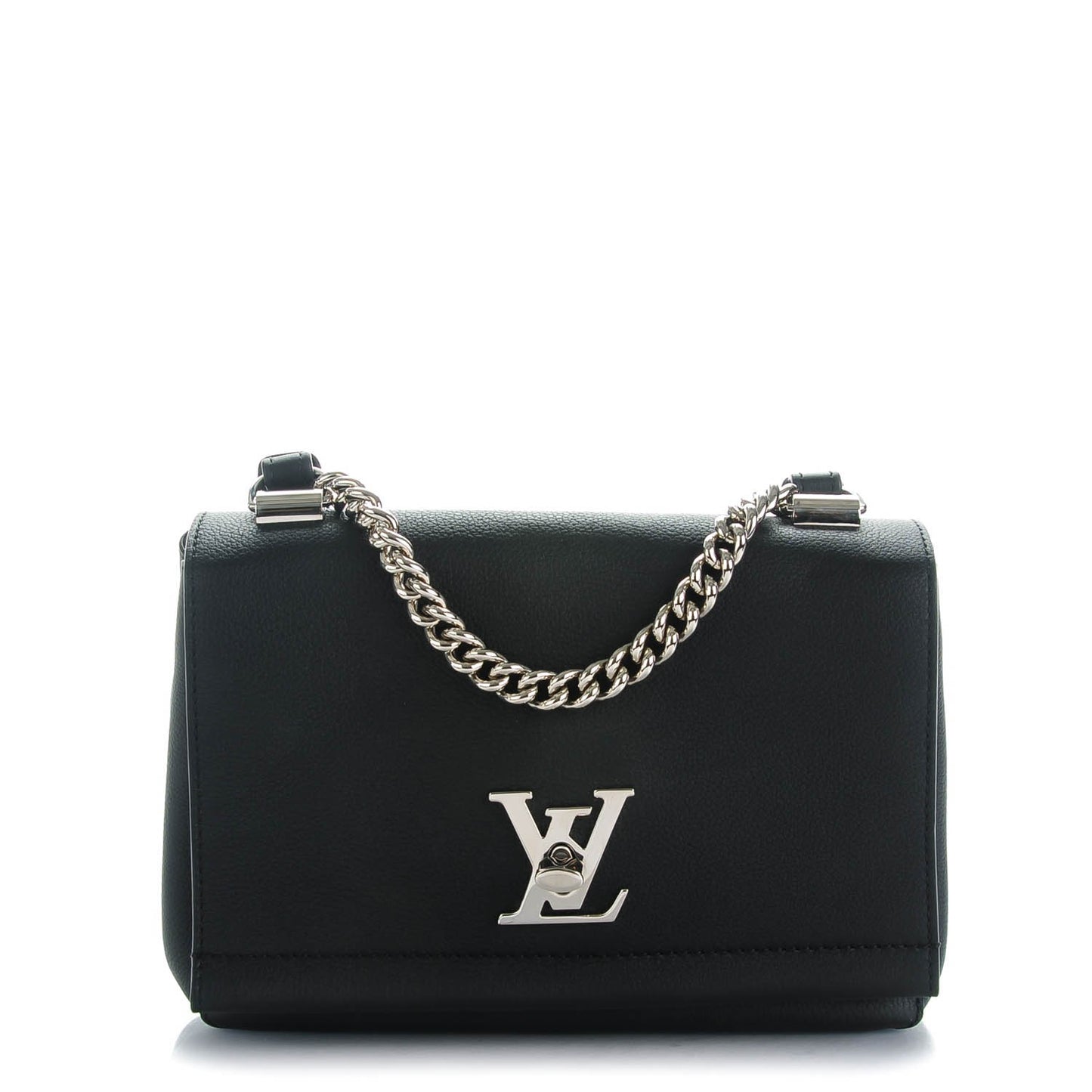 Calfskin Lockme II Chain Bag BB Black
