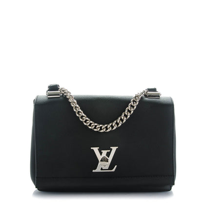 Louis Vuitton Calfskin Lockme II Chain Bag BB Black 1 of 7
