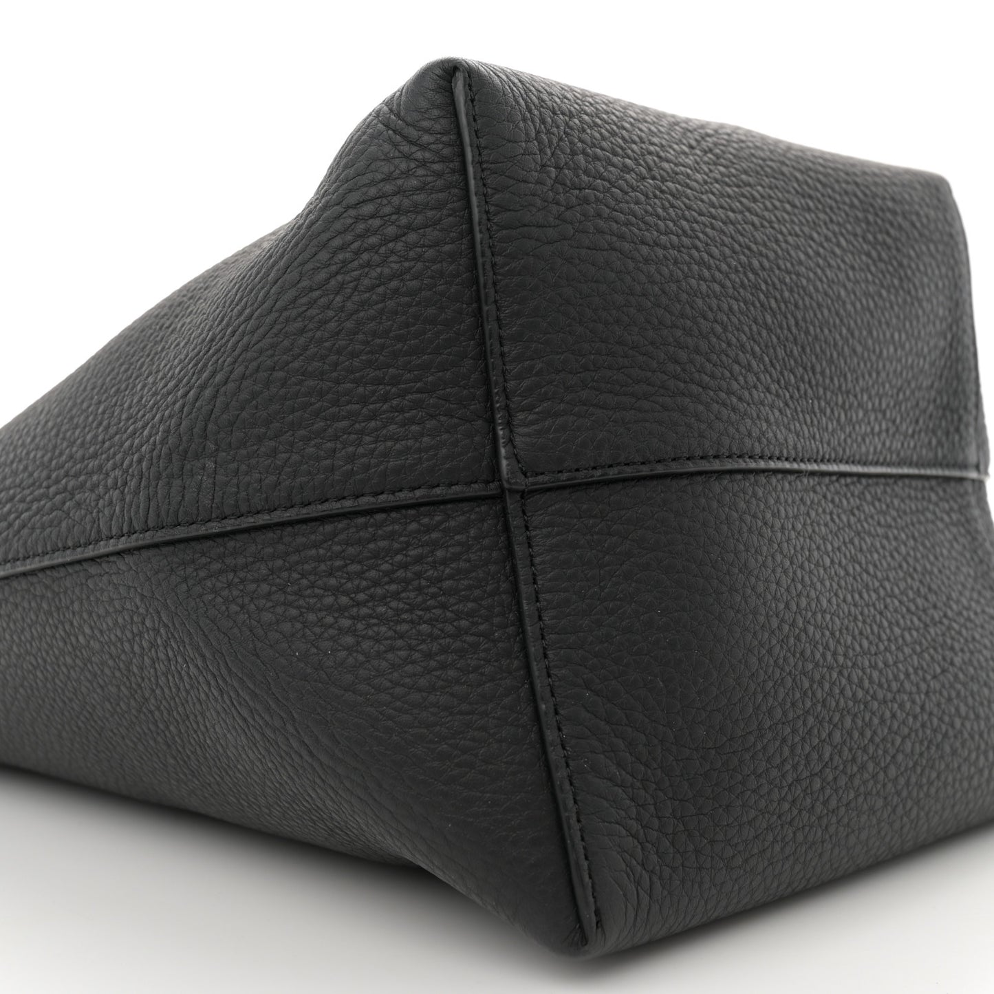 Grained Calfskin Medium N/S Park Tote Black