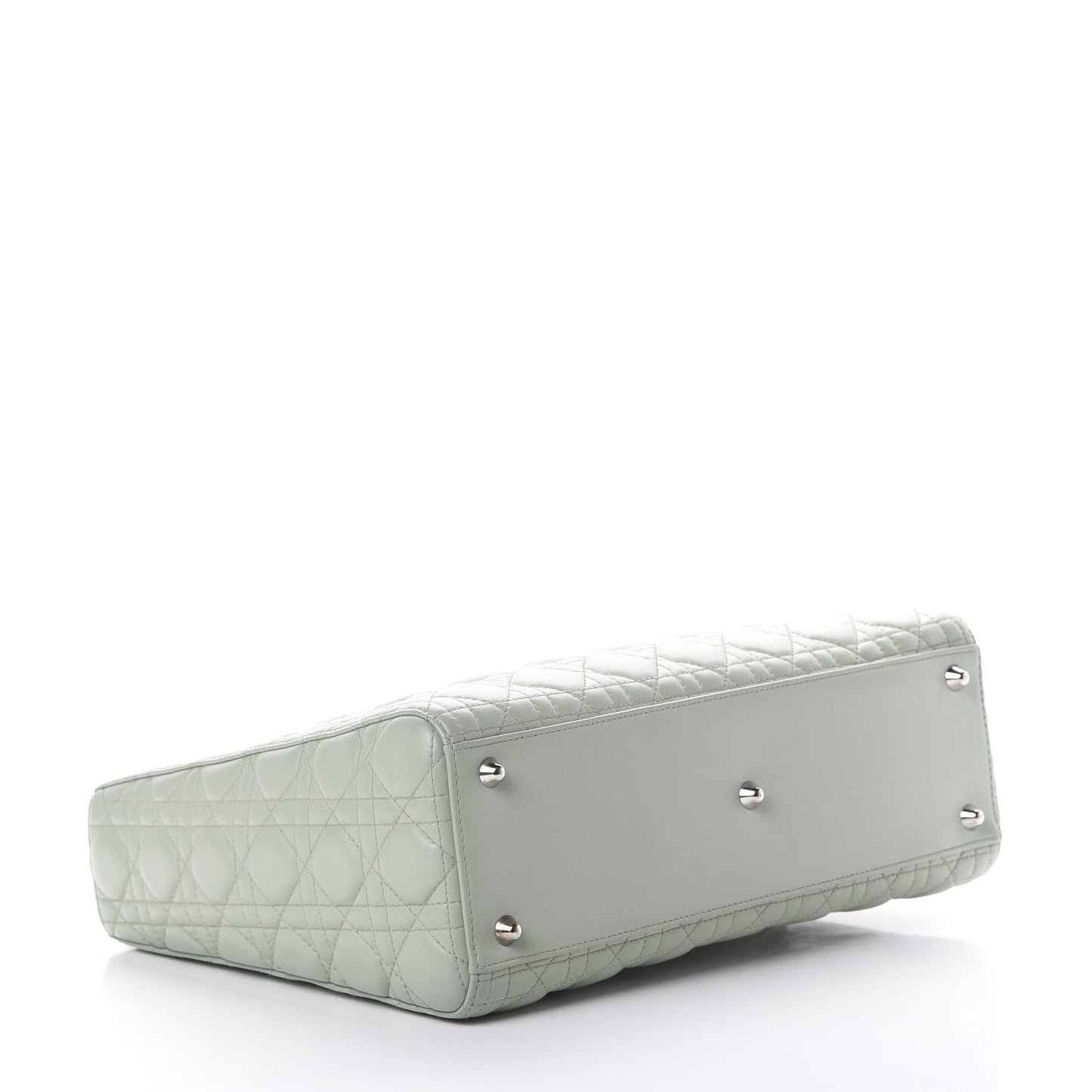 Lambskin Cannage Large Lady Dior Light Green