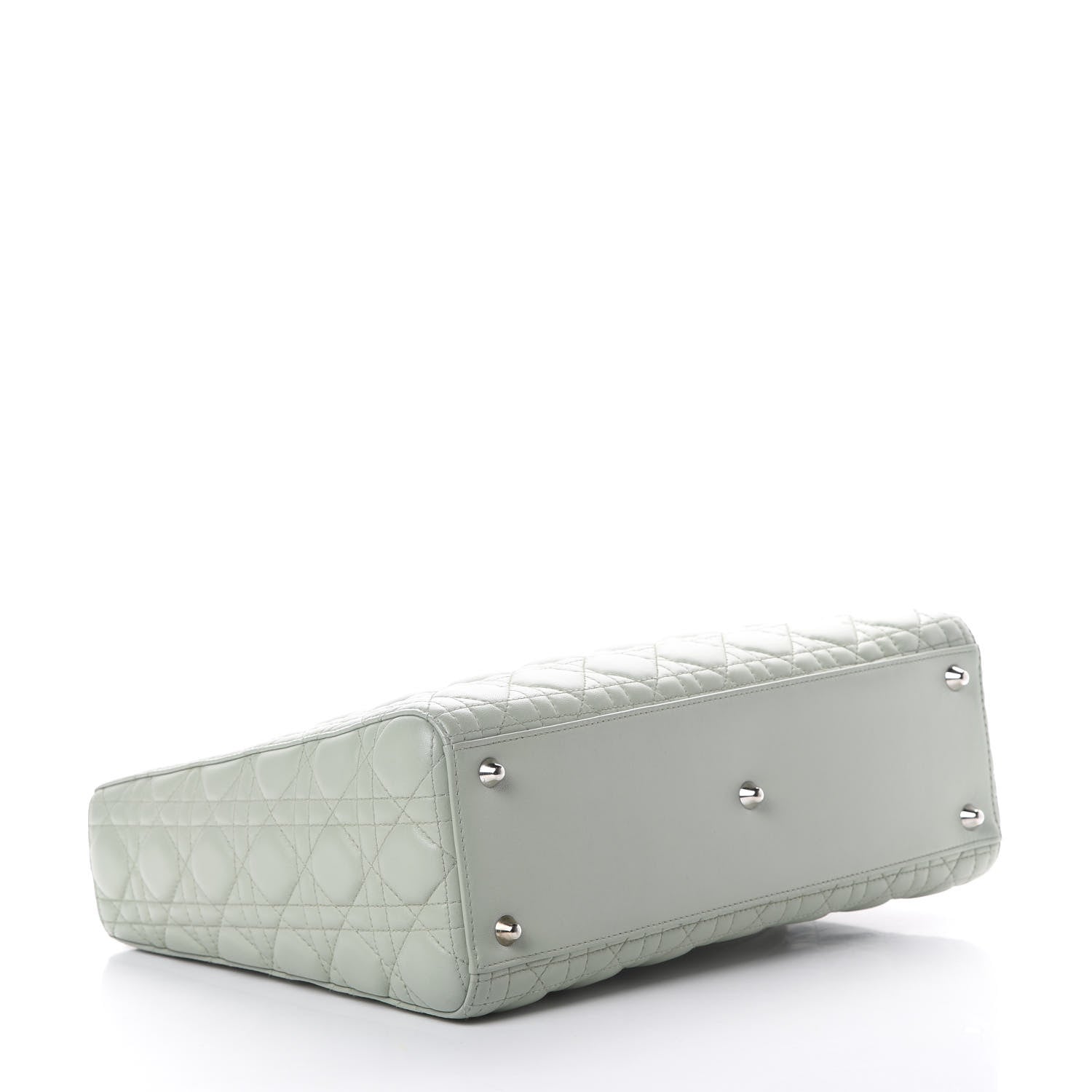 Christian Dior Lambskin Cannage Large Lady Dior Light Green 3 of 11