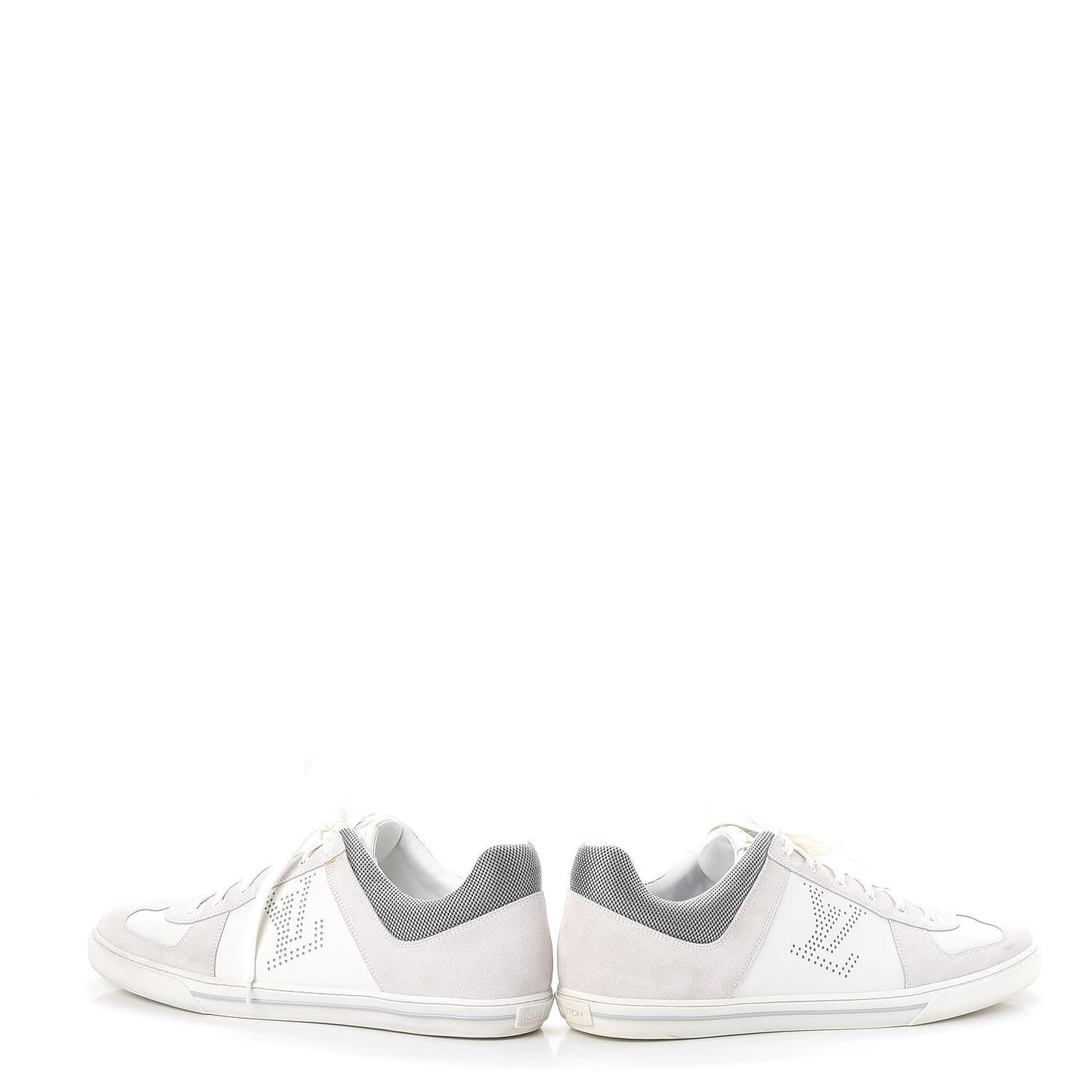 Mens Suede Calfskin Dream On Low Top Sneakers 11 White