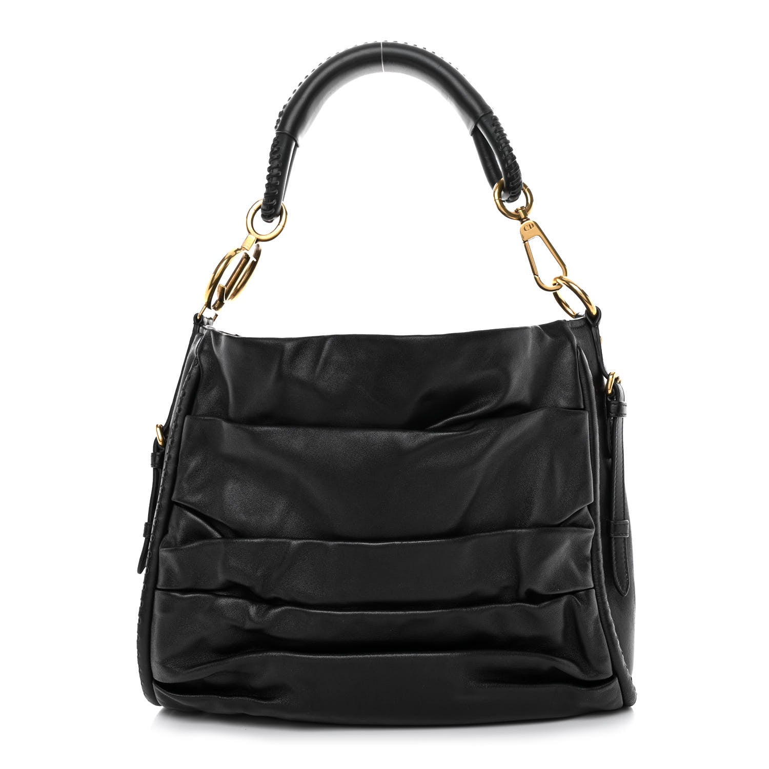 Christian Dior Lambskin Medium Libertine Hobo Black 1 of 10