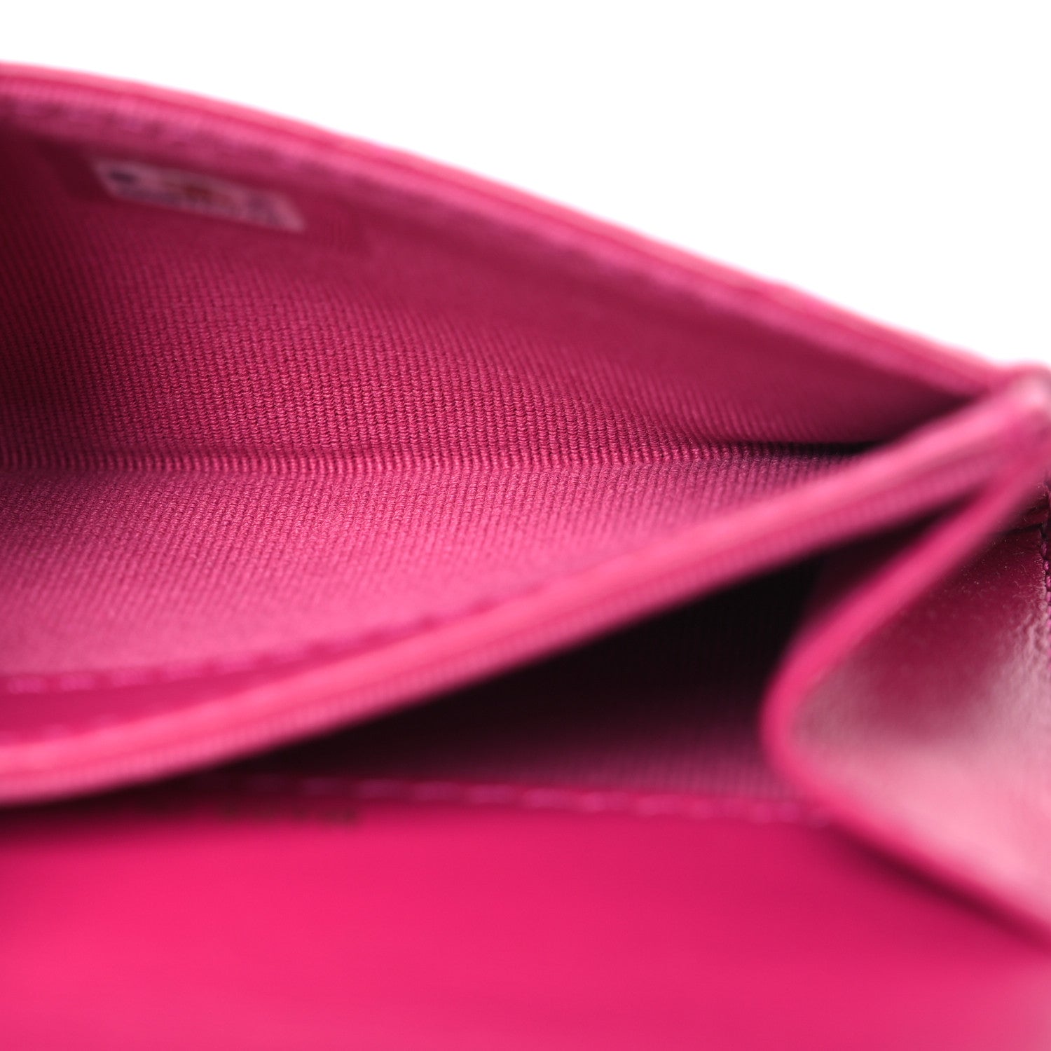 Chanel Aged Calfskin Quilted Reissue Flap Card Holder Fuchsia 6 of 12