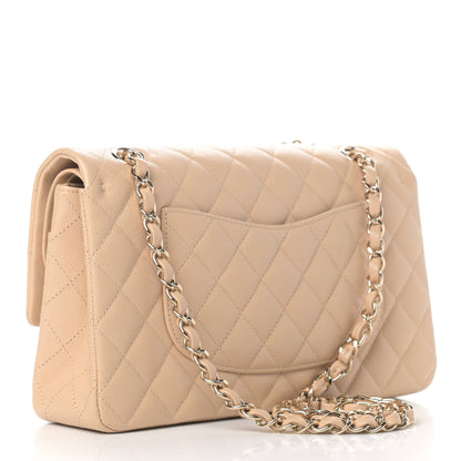 Chanel Caviar Quilted Medium Double Flap Beige 2 of 5