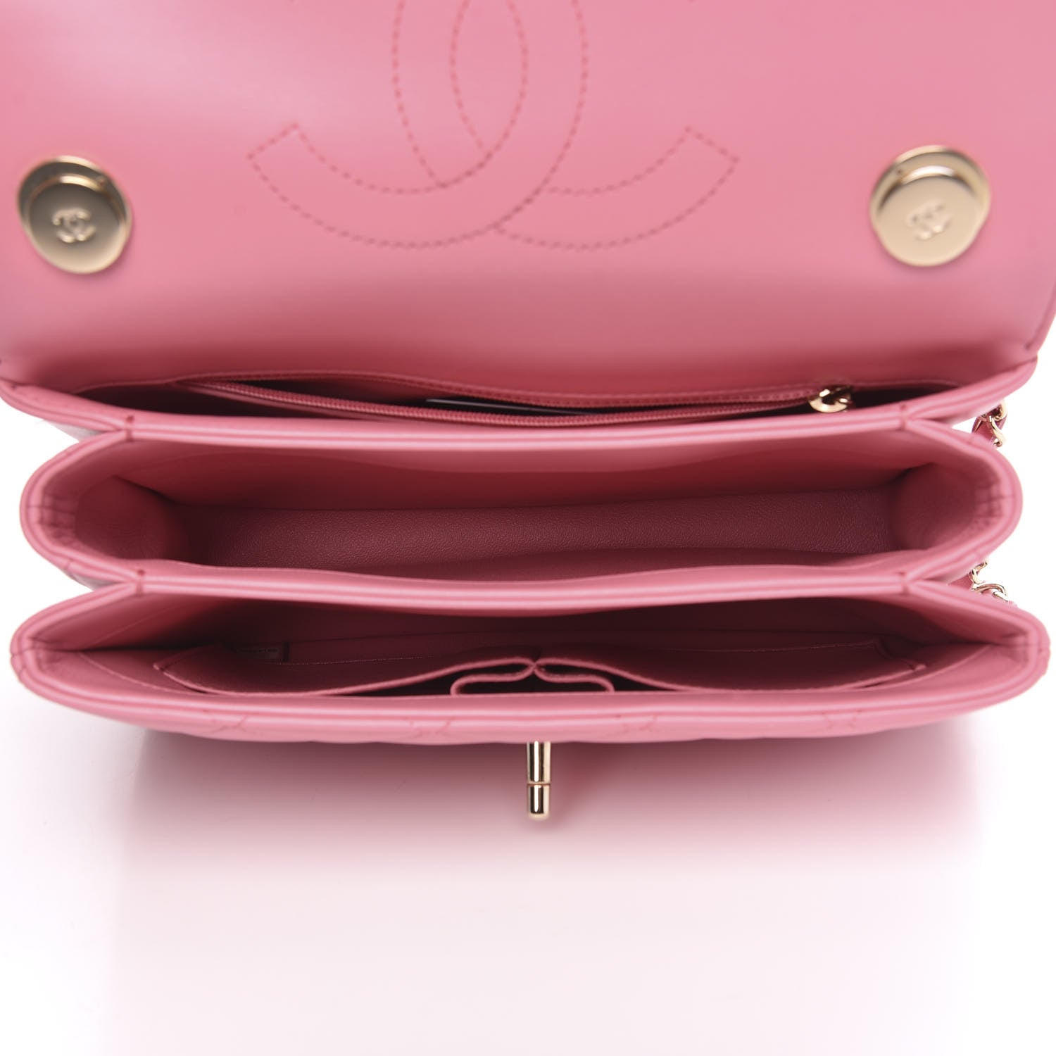 Chanel Lambskin Quilted Small Trendy CC Flap Dual Handle Bag Pink 5 of 12