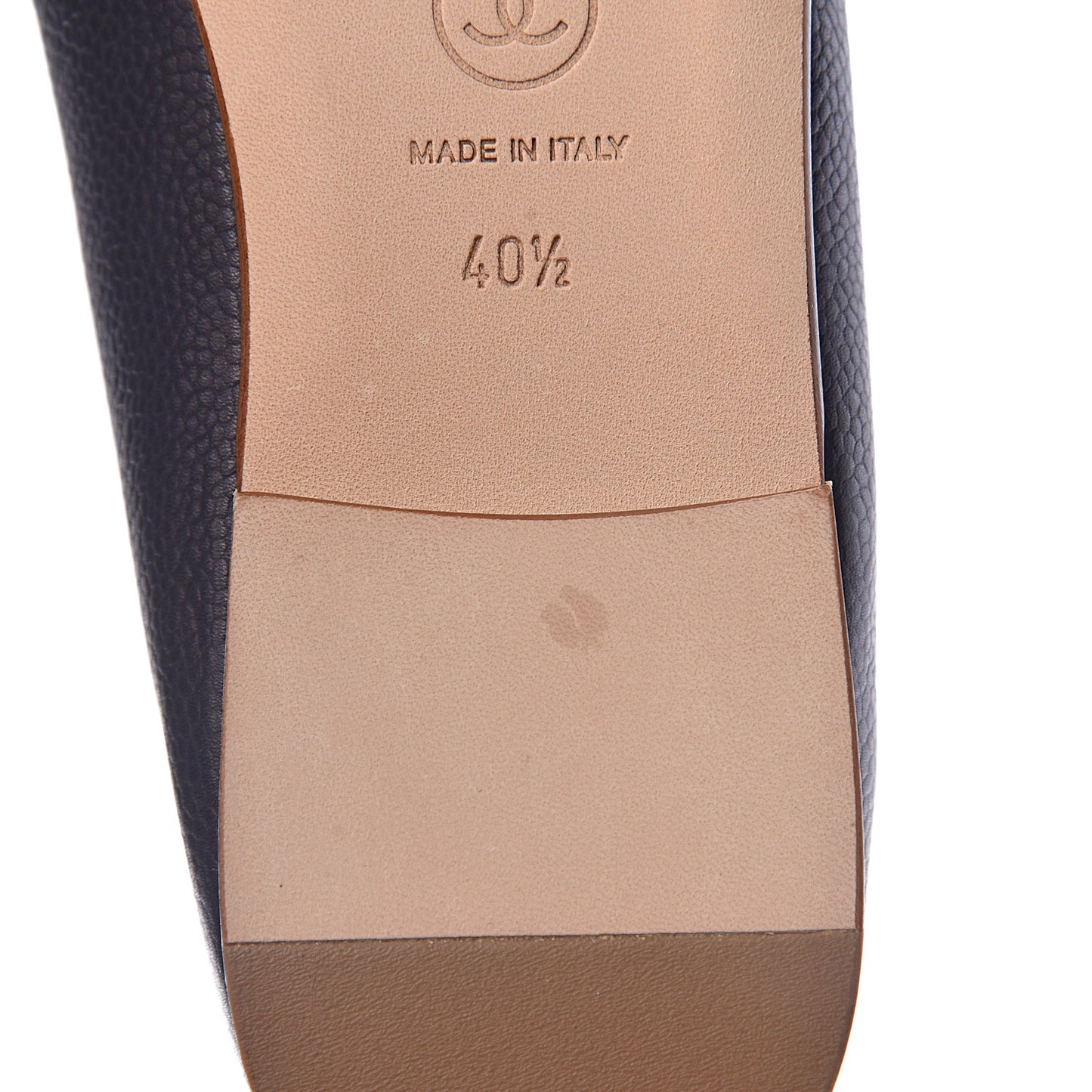 Caviar CC Cap Toe Ballerina Flats 40.5 Marine