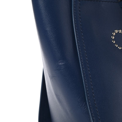 Chanel Caviar Small Studded Deauville Tote Navy 11 of 12