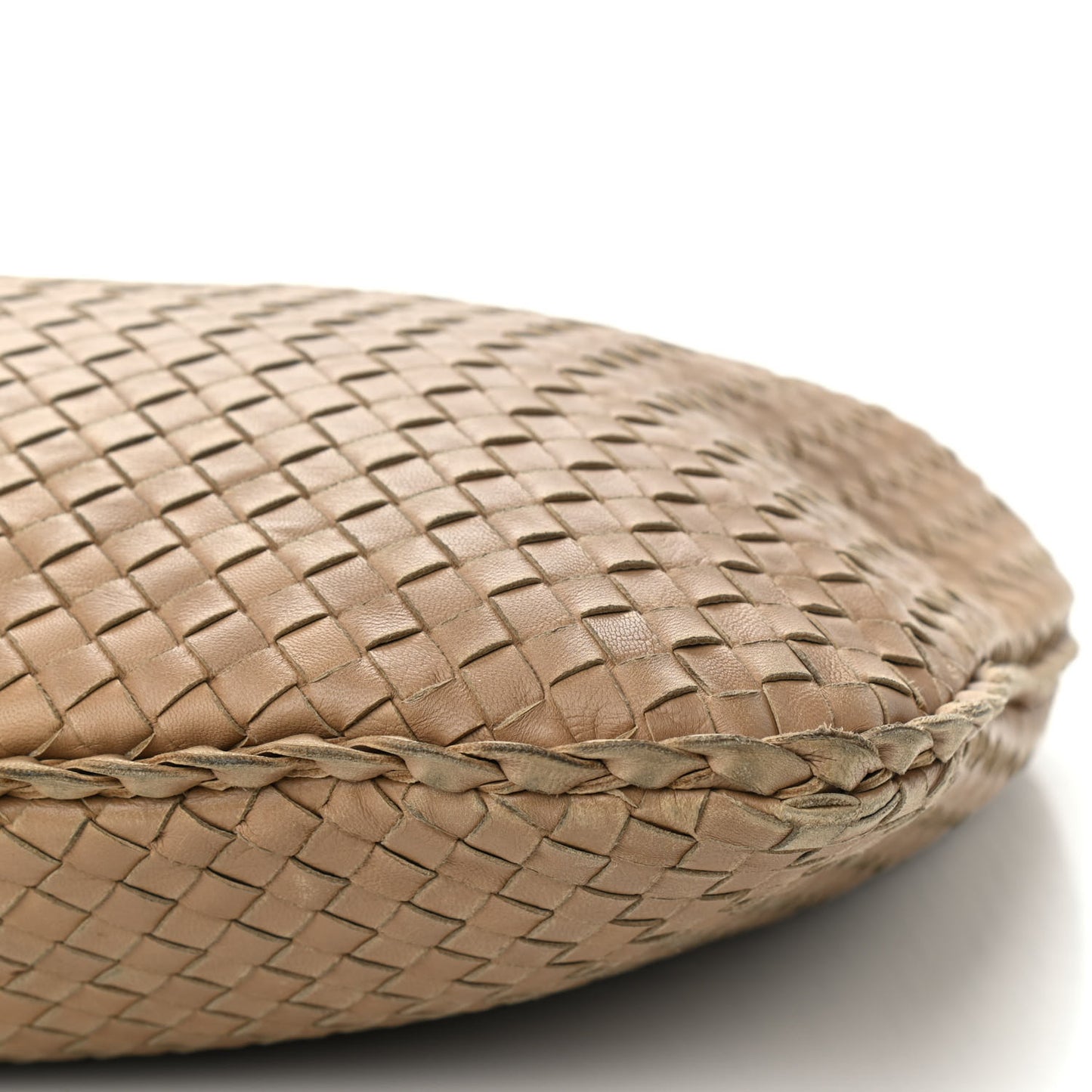 Nappa Intrecciato Large Veneta Hobo Camel