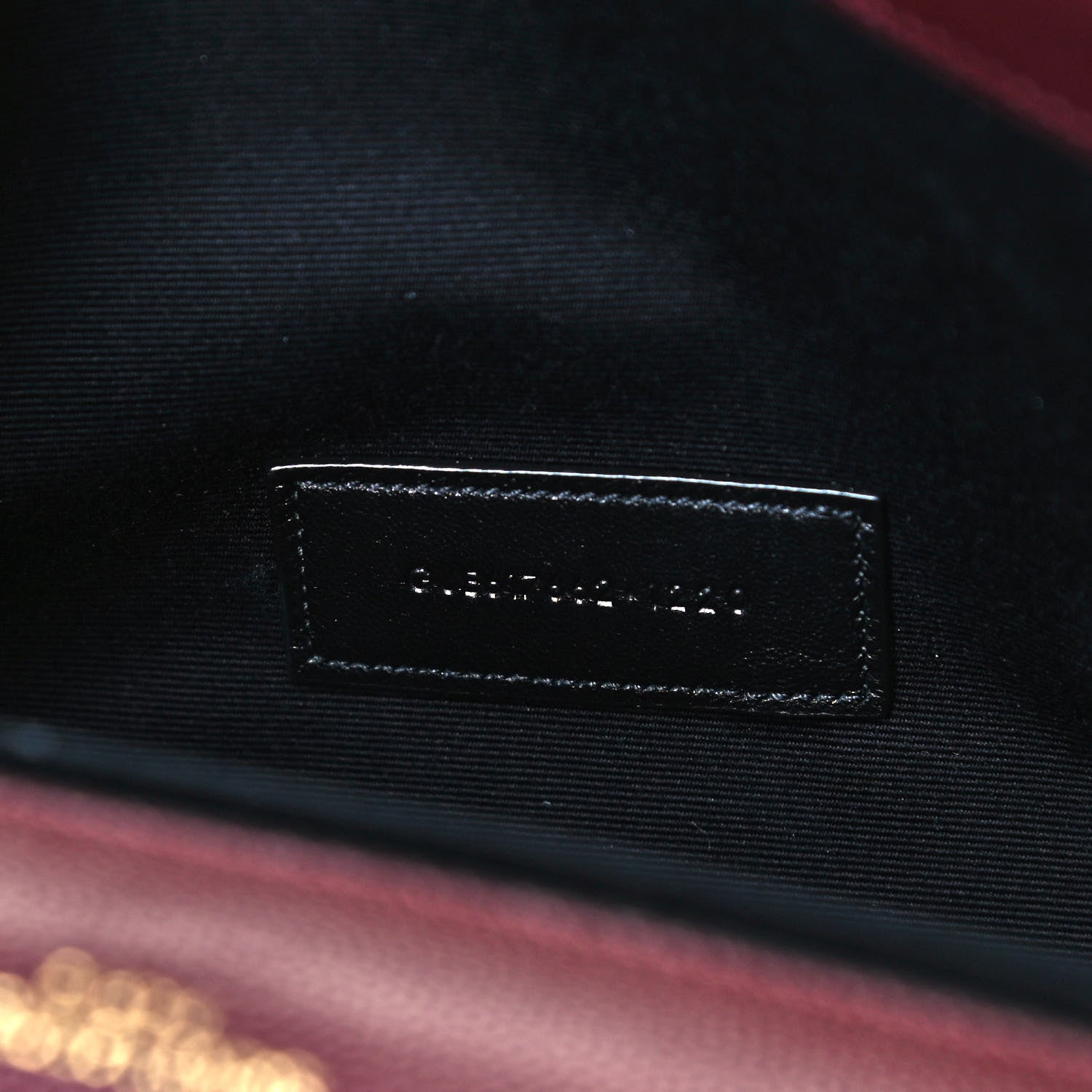 Saint Laurent Grain De Poudre Matelasse Chevron Monogram Envelope Clutch Rouge Legion 7 of 11