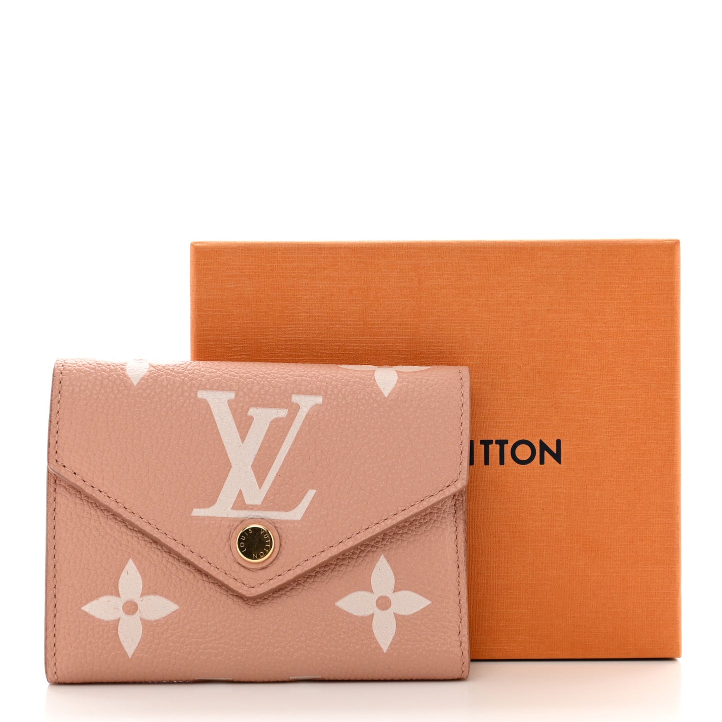 Empreinte Monogram Giant Victorine Wallet Rose Trianon Creme