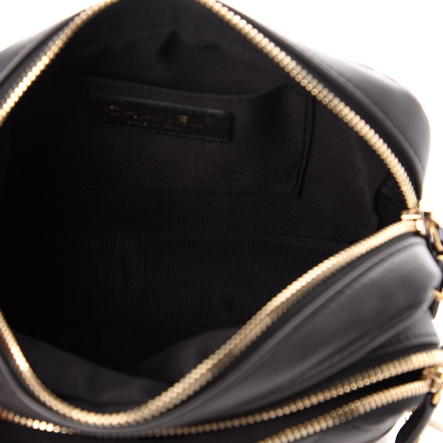 Chanel Calfskin Quilted Day Trips Camera Case Black 4 of 9