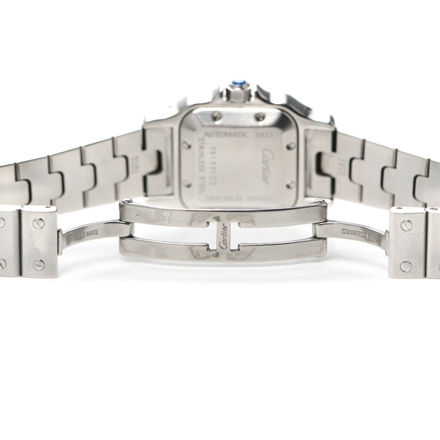 Stainless Steel 24mm Santos de Galbee Automatic Watch