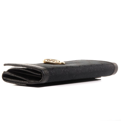 Gucci Monogram Interlocking GG Continental Wallet Black 4 of 8