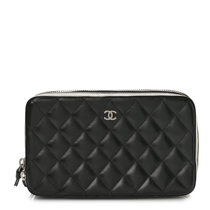 Chanel Lambskin Quilted Jewelry Case Black 1 of 8