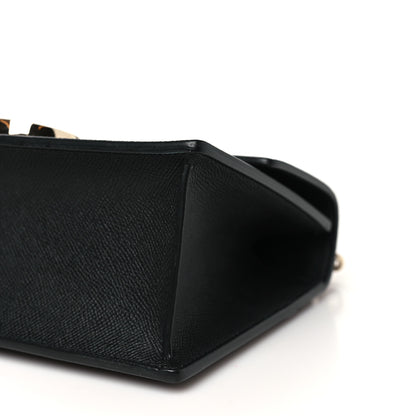 Christian Dior Grained Calfskin Embossed 30 Montaigne Chain Flap Bag Black 10 of 10