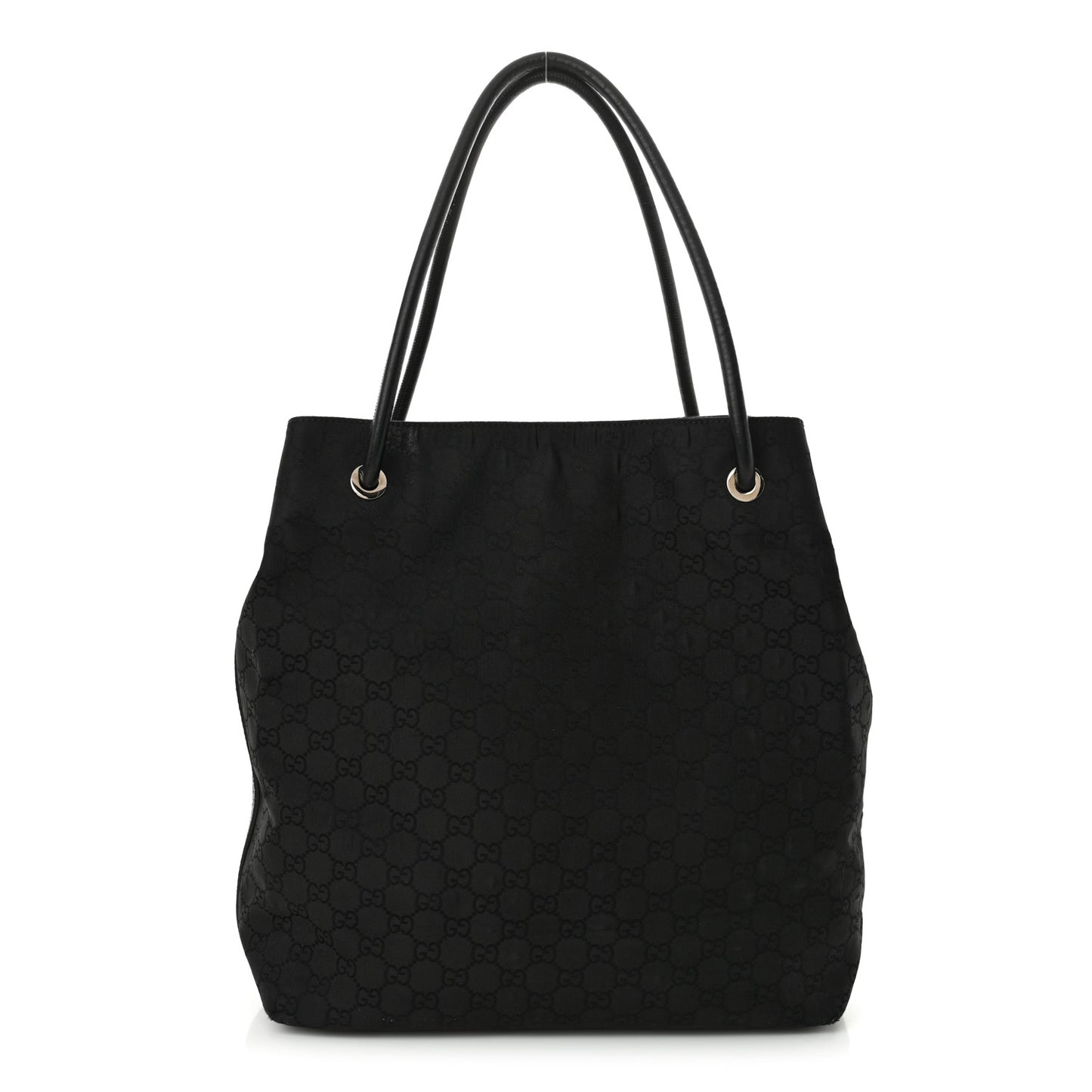 Canvas Monogram Gifford Shopping Tote Black