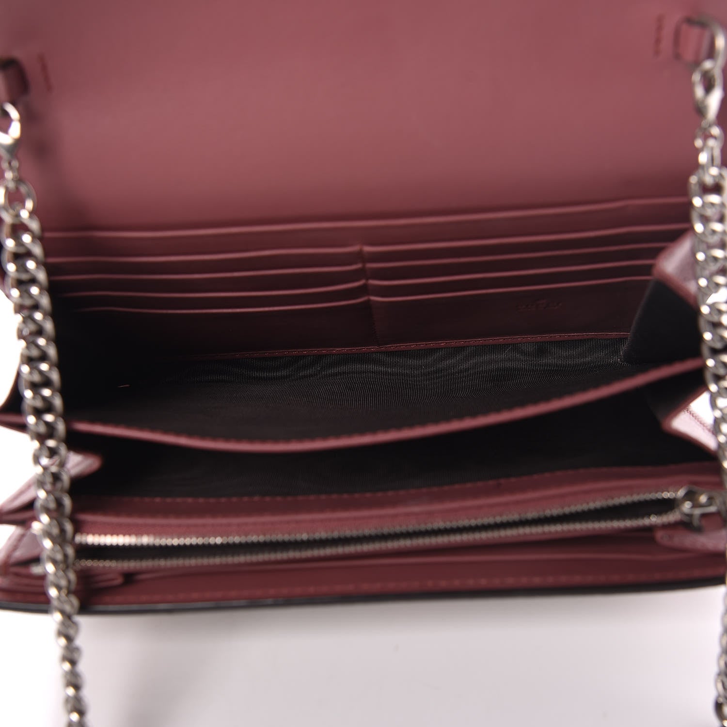 Gucci GG Supreme Monogram Blooms Mini Dionysus Chain Wallet Beige Multicolor Dry Rose 7 of 15