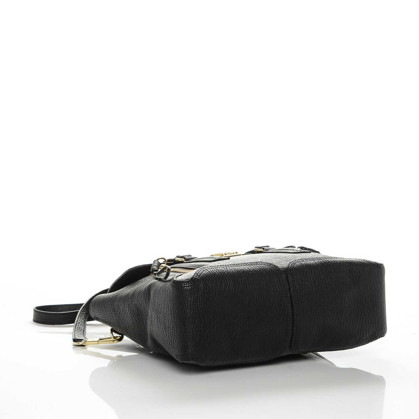 3.1 Textured Calfskin Medium Pashli Satchel Black