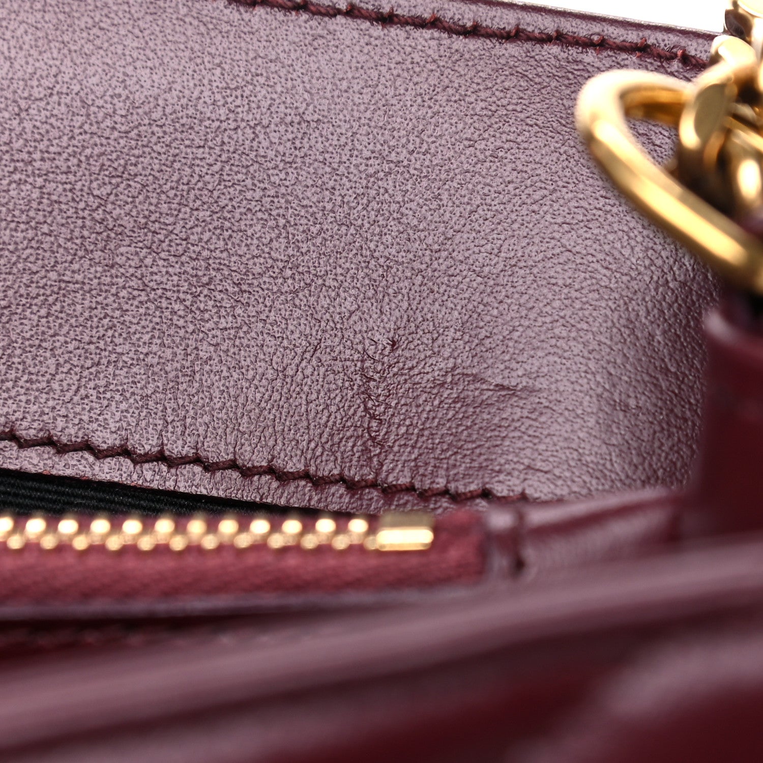 Saint Laurent Calfskin Y Quilted Monogram Medium Loulou Chain Satchel Palissandre 10 of 14