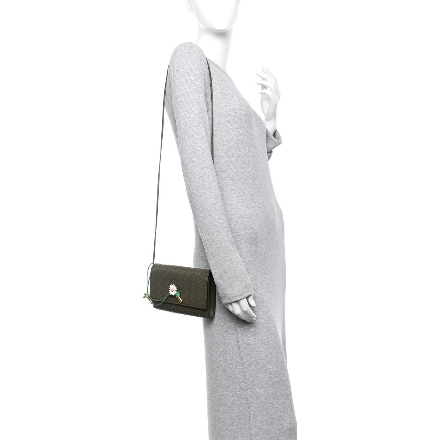 Nappa Enamel Intrecciato Daisy Andiamo Pouch Daisy Flow