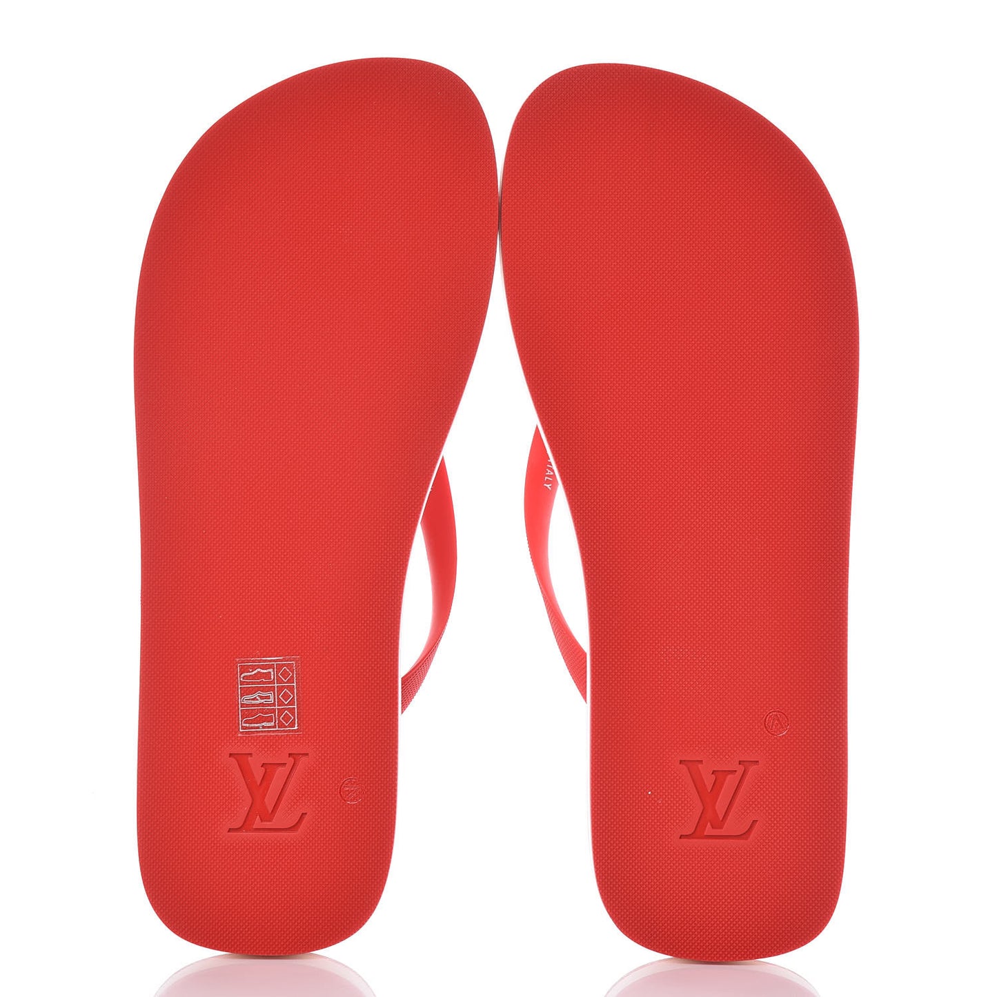 Rubber Mens Molitor Thong Sandals 9 Red