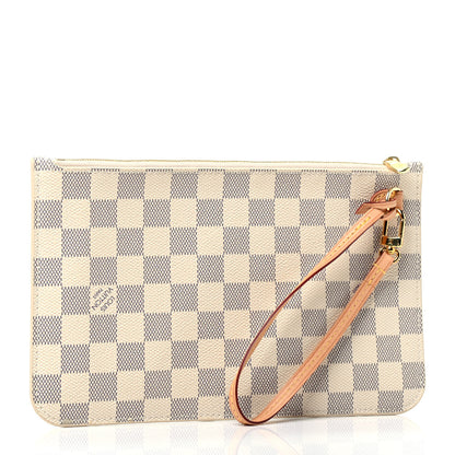 Louis Vuitton Damier Azur Neverfull MM GM Pochette 2 of 4
