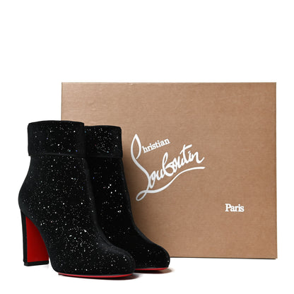 Christian Louboutin Velvet Galactica Moulamax 85 Booties 38.5 Black 11 of 11
