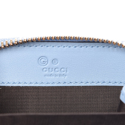 Gucci Guccissima Zip Around Card Case Blue 6 of 8